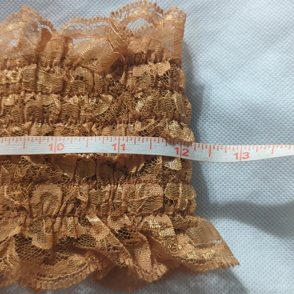 Caramel Brown Lace Faux Leather Lace Up Stretchy Statement Waist Cincher Belt